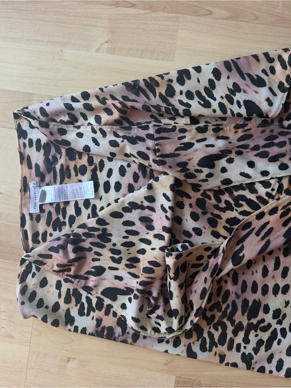 Good American Leopard Print sarong